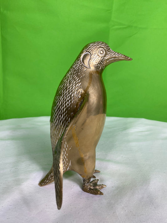 Brass Penguin Statue