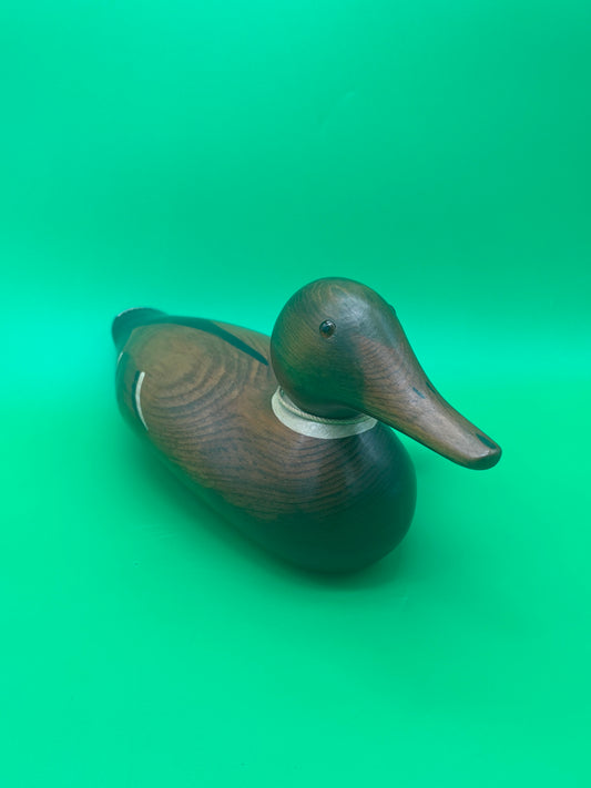 Vintage 1986 Frank L. Beall Mallard Drake Wooden Duck Decoy
