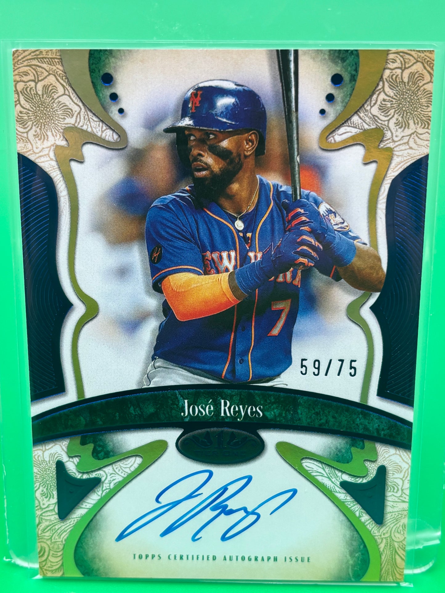 2026 Topps Tier One Connoisseurs Autograph José Reyes #59/75