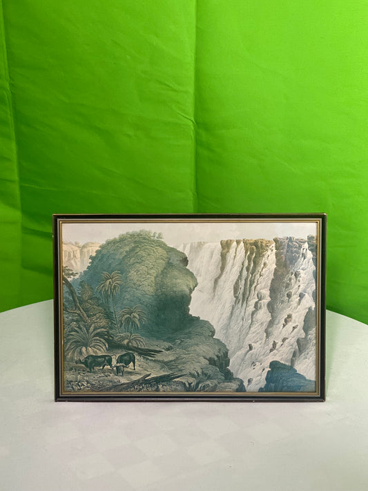 "10 The Falls From The Narrow Neck Near The Eastern Headland Of The Outlet" Original 1865 Lithograph