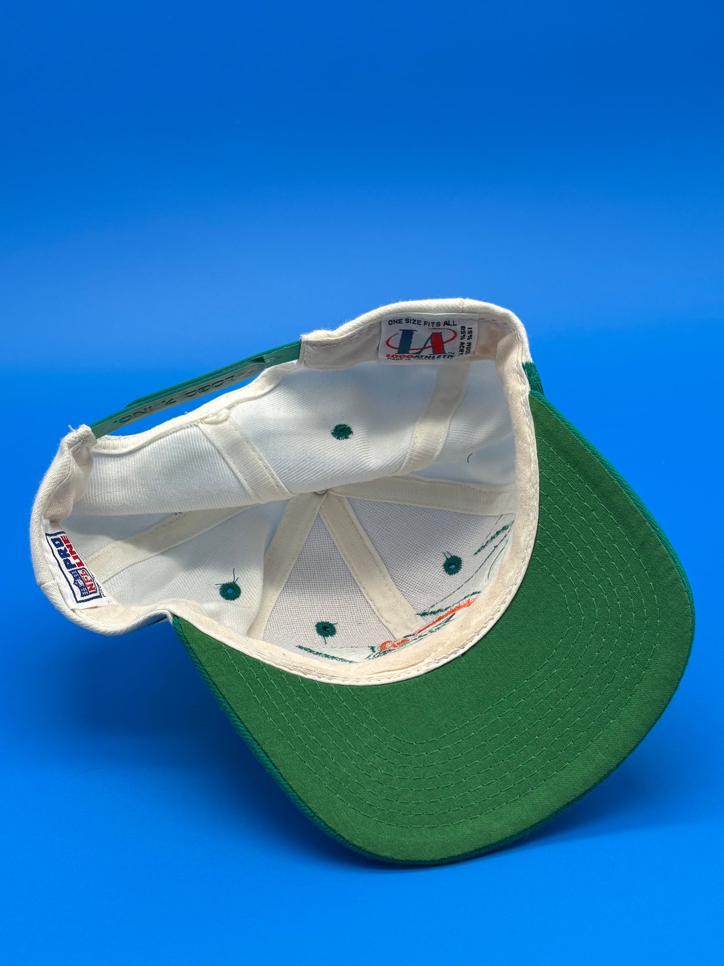 Vintage 90’s NFL Miami Dolphins Shark Tooth Hat Snapback Pro LINE Logo
