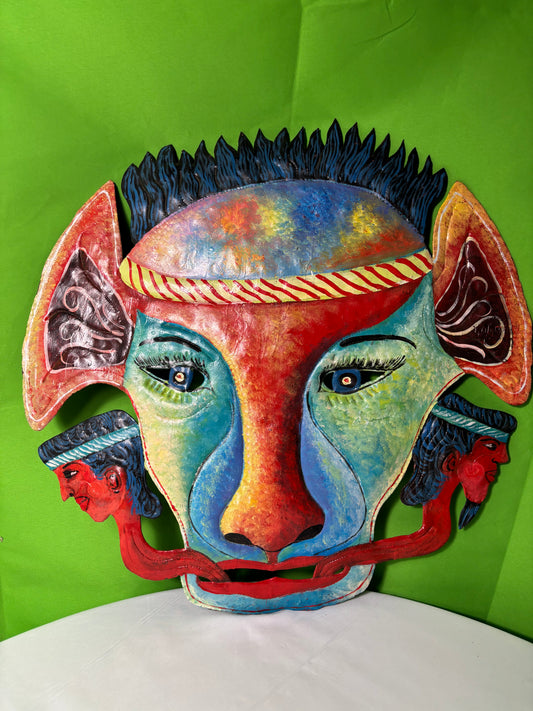 La Jeunes Painted Metal Sculpture