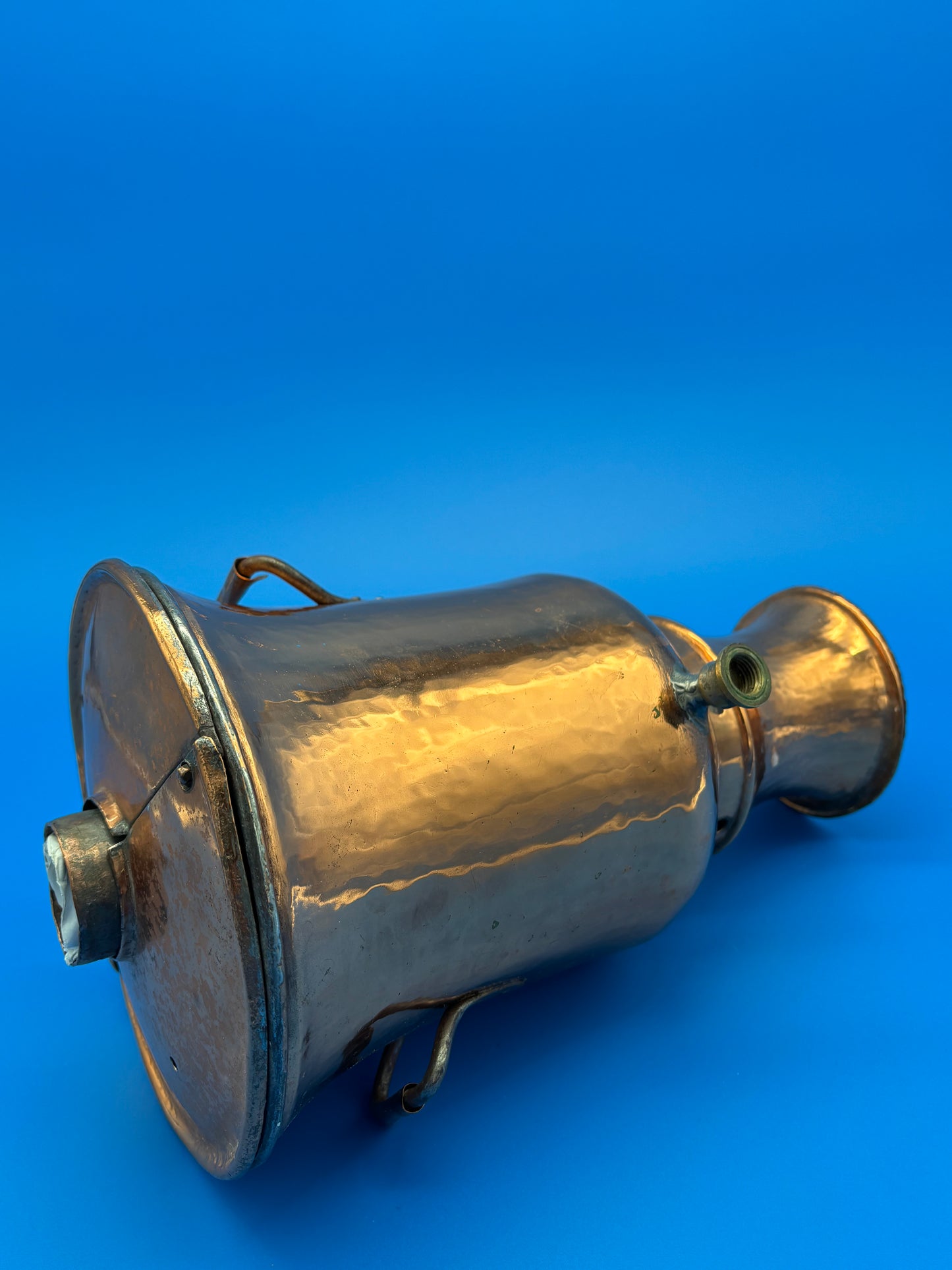 Rare Antique Heavy Solid Copper Tea Samovar - Turkish - Tea Boiler w/Chimney