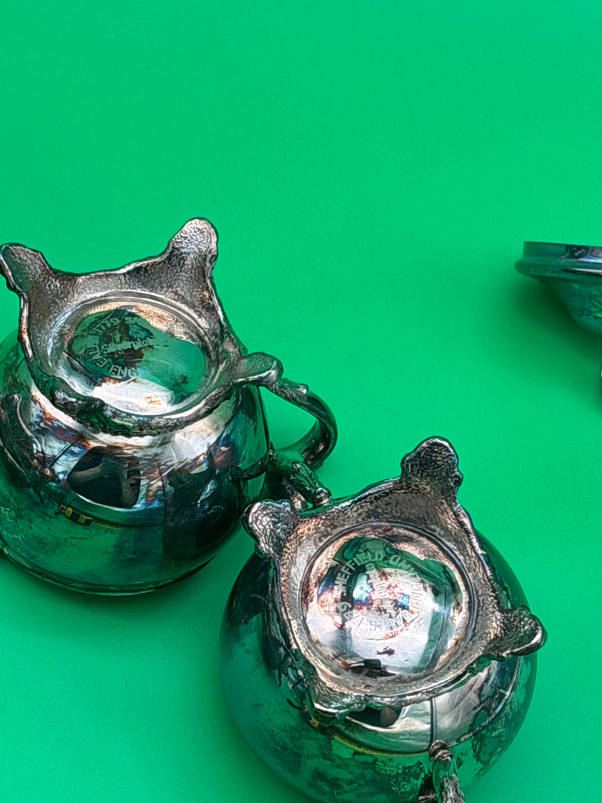 Vintage Barker Ellis England Silverplate 3-Piece Coffee / Tea Service