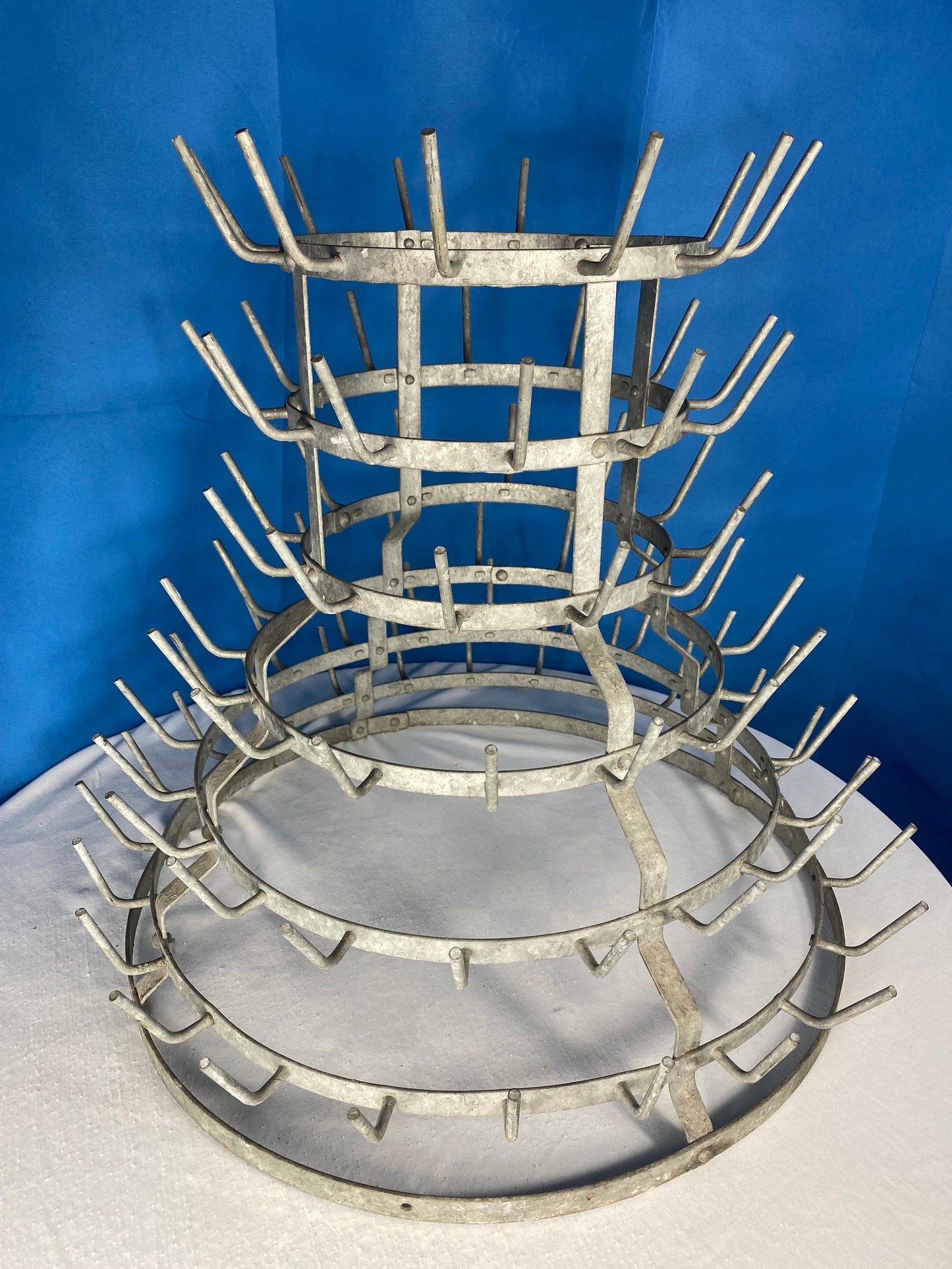 Antique French Bottle Drying Rack