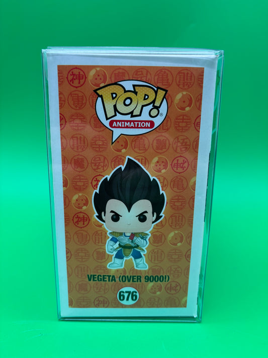 Dragon Ball Z Funko Pop Vegeta Over 9000 #676 Hot Topic Exclusive Autographed JSA