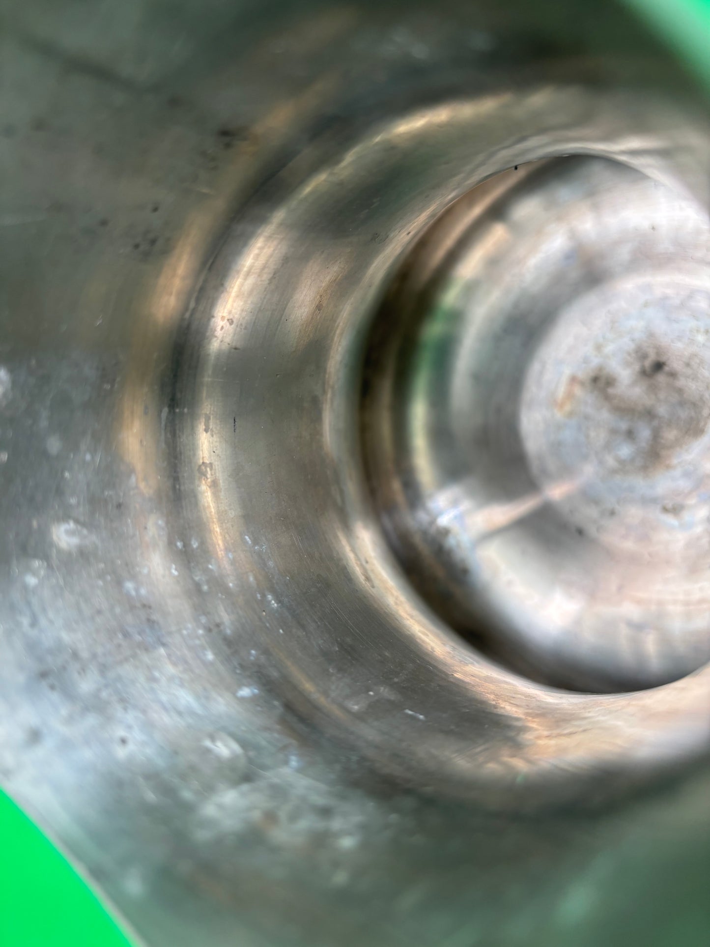 Vintage MCM Pewter Coffee Pot Wood Handle Danish Modern Style 1960s Wasundja