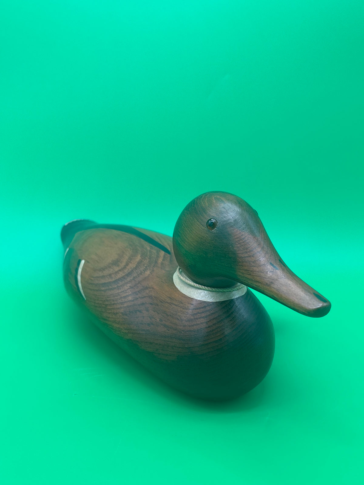 Vintage 1986 Frank L. Beall Mallard Drake Wooden Duck Decoy