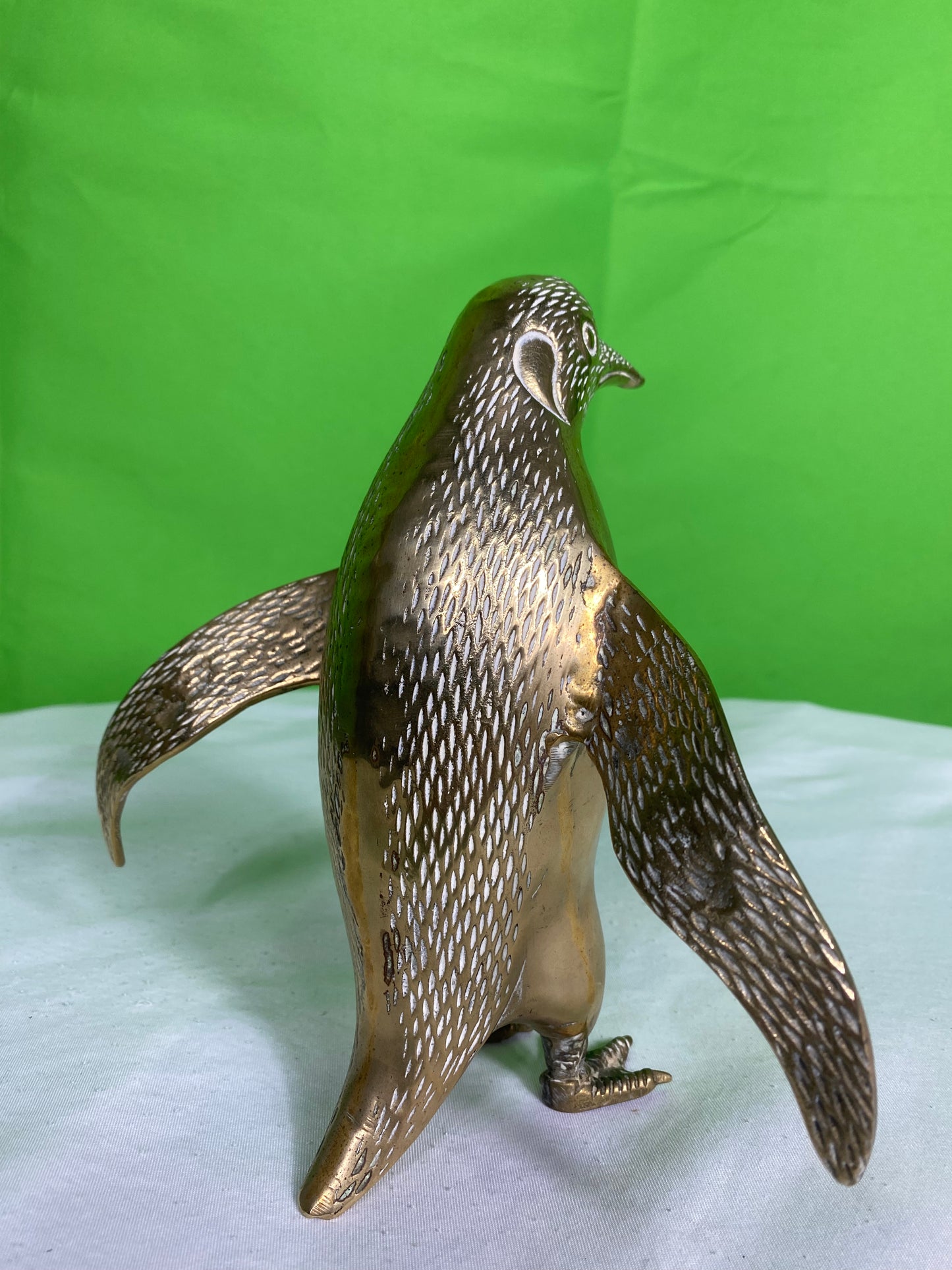Brass Penguin Statue