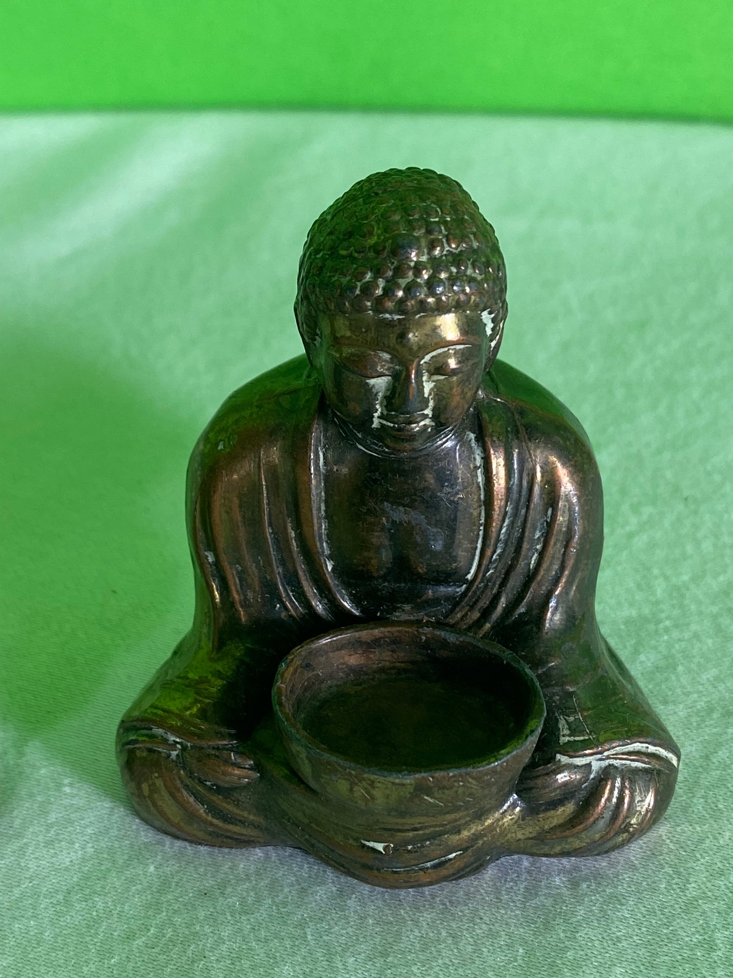 Pair of Brass Buddha Figures