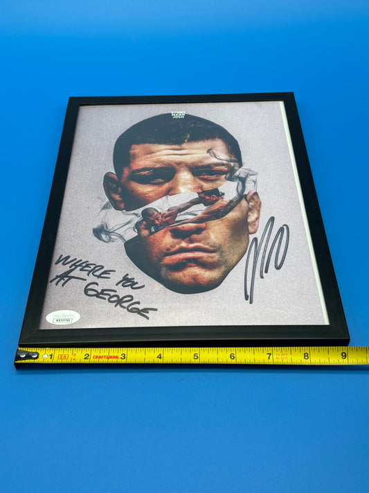 Nick Diaz autograph 8x10 photo JSA COA hologram auto signed UFC