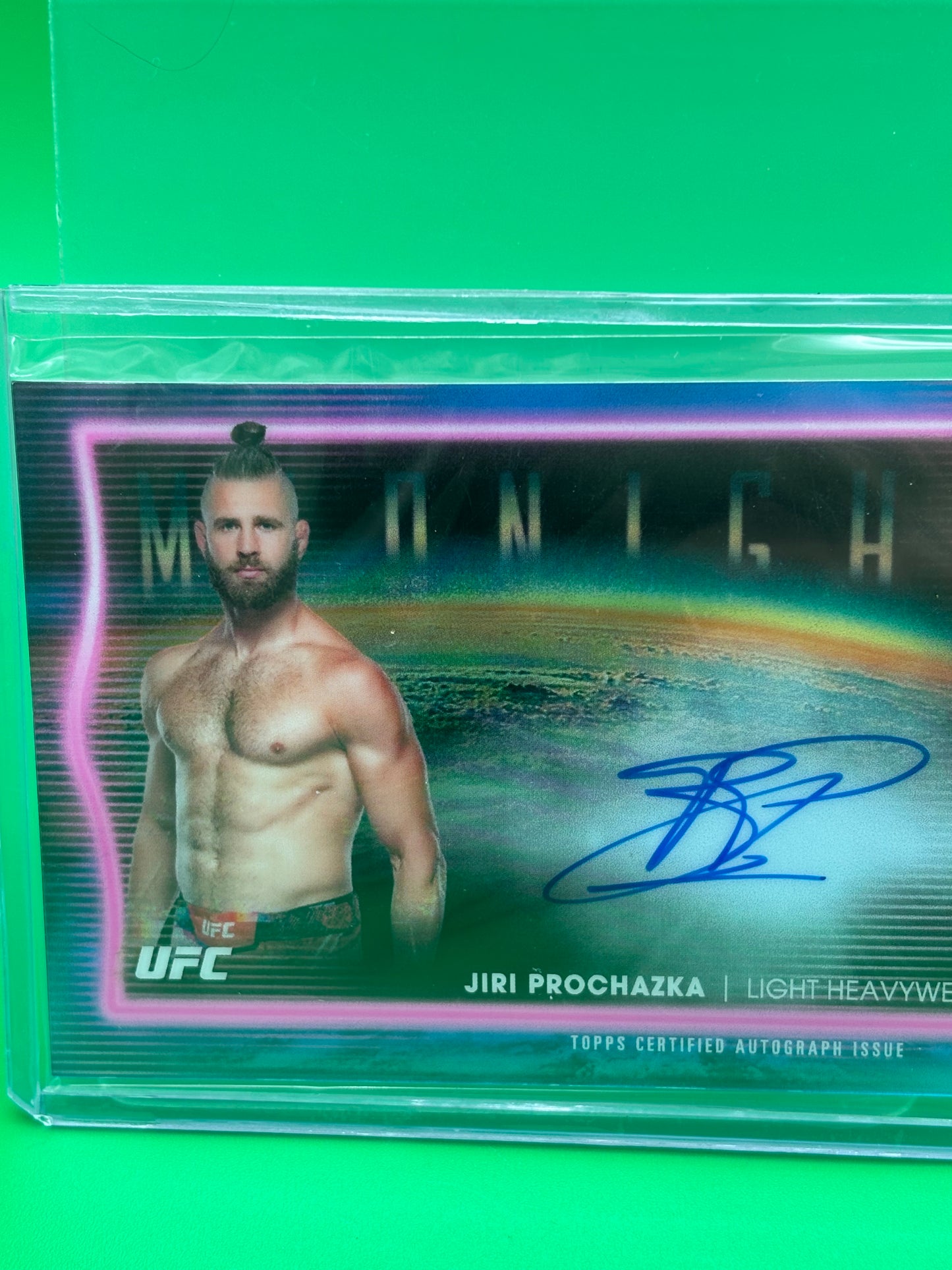 Jiri Prochazka Base Horizon On Card Autograph Topps Midnight 2025 UFC #HNS-JP