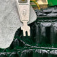 Vintage Vivage Black Croc Embossed Leather Briefcase Satchel Gold Hardware Key