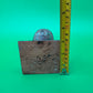 Vintage Thai Bronze Buddha Head Sculpture Flame Ushnisha Patina Wood Stand