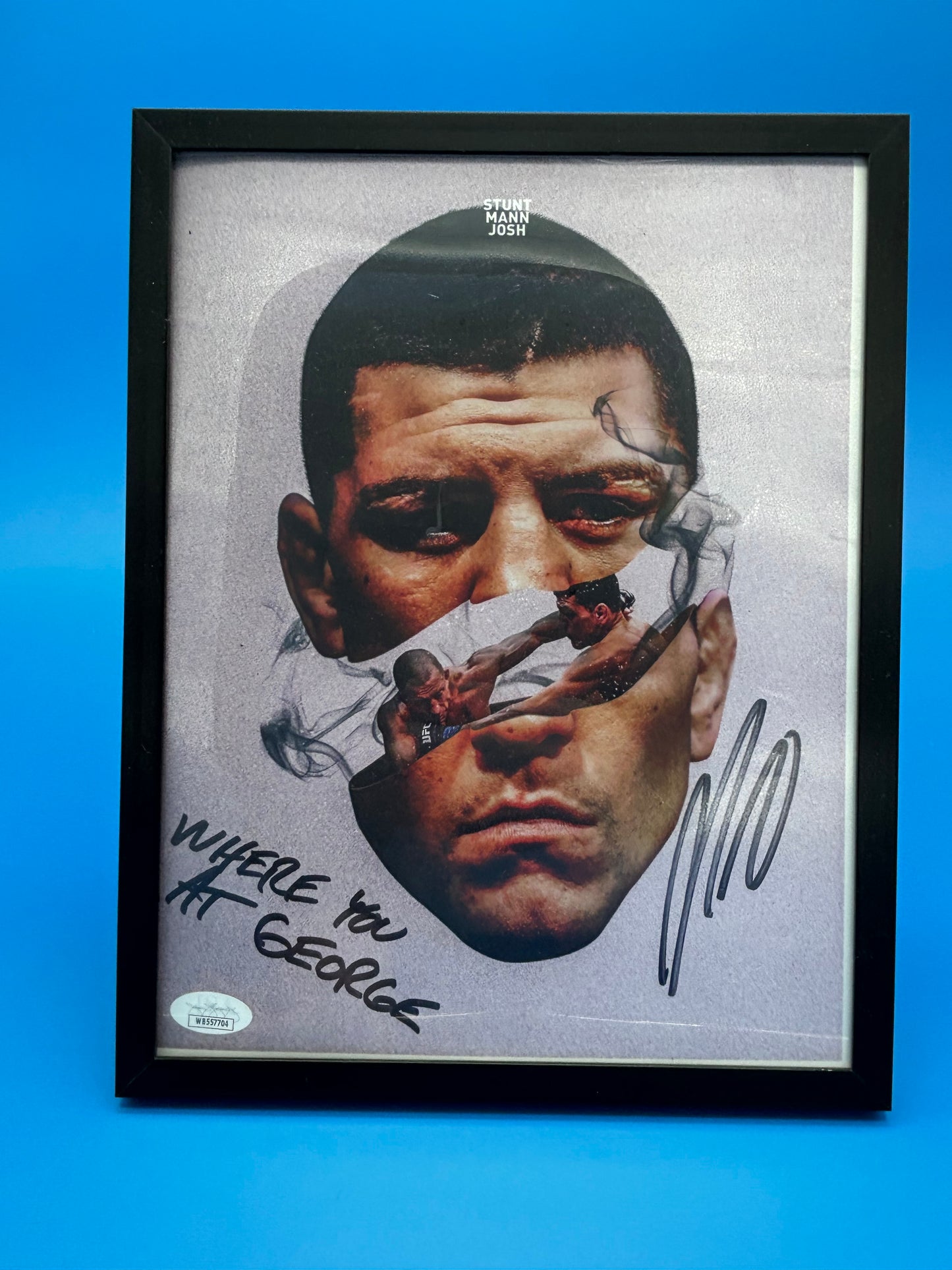 Nick Diaz autograph 8x10 photo JSA COA hologram auto signed UFC
