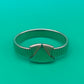Vintage Napier Silver Tone Stretch Bracelet Geometric Modernist Expansion Rare