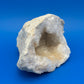 Natural White Quartz Crystal Geode Cave Druzy Mineral Specimen 4.25” Display