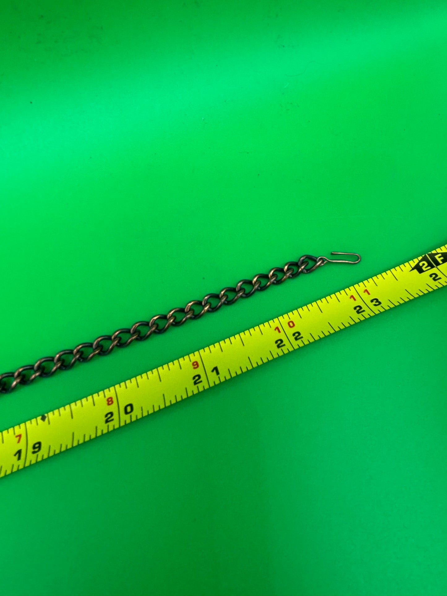 Vintage Estate MCM High End Enameled Copper 23.5” Modernist Statement Necklace Blue, G27504