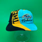 Vintage Bahamas Dolphin Hat Cap Teal Yellow Black Embroidered Spellout 100% Cotton