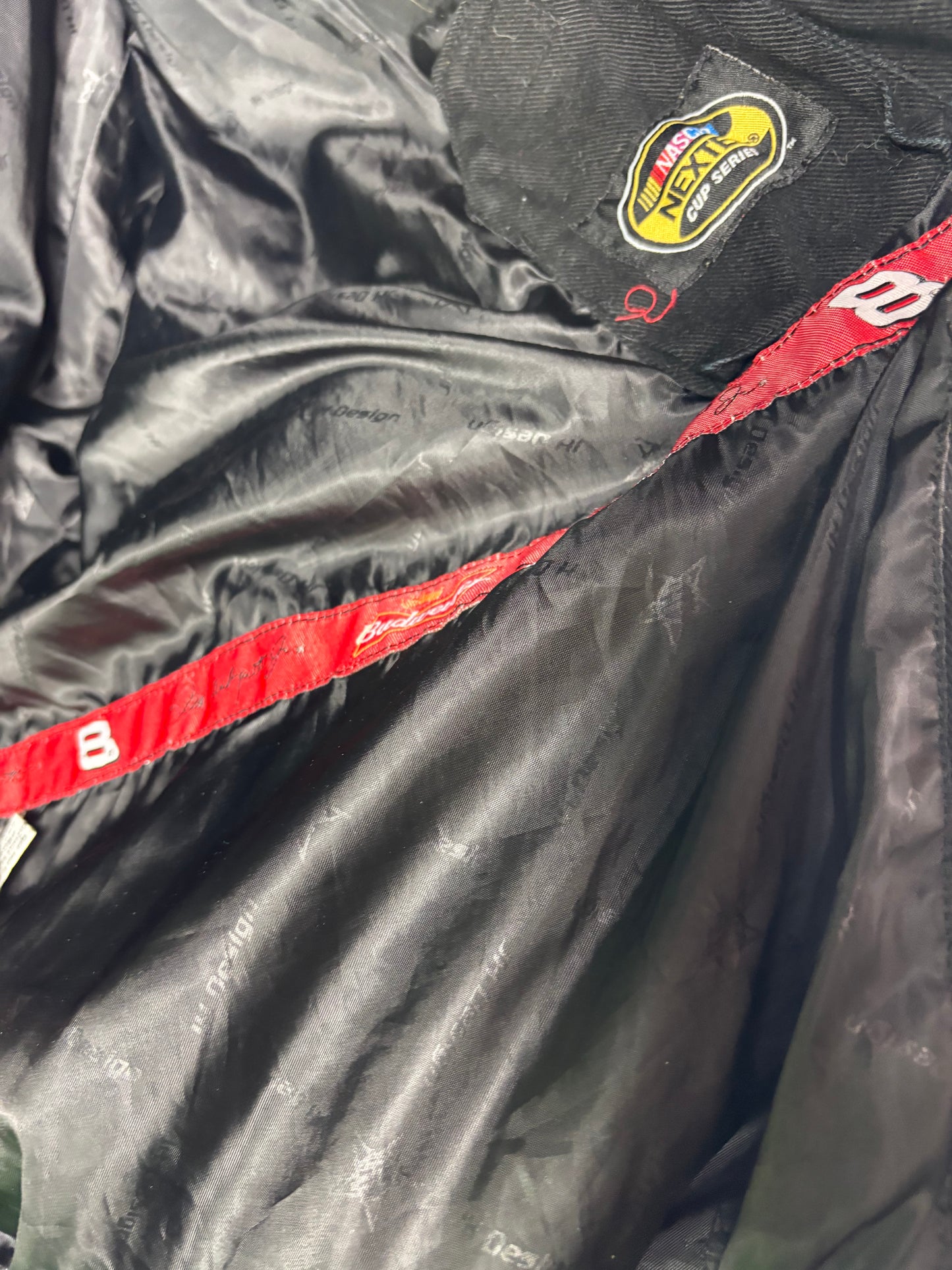 Vintage Dale Earnhardt NASCAR BudweiserJacket Mens 2XL Chase Authentics Racing