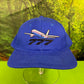Vintage 90s Boeing 777 Embroidered Adjustable Blue Hat