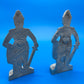 Aluminum Cast Knights Pair Vintage 9"H. Bookends