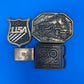 Vintage Belt Buckle & Money Clip Lot Avon Train USA Olympics Westinghouse 4 Pc