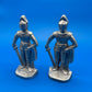 Aluminum Cast Knights Pair Vintage 9"H. Bookends