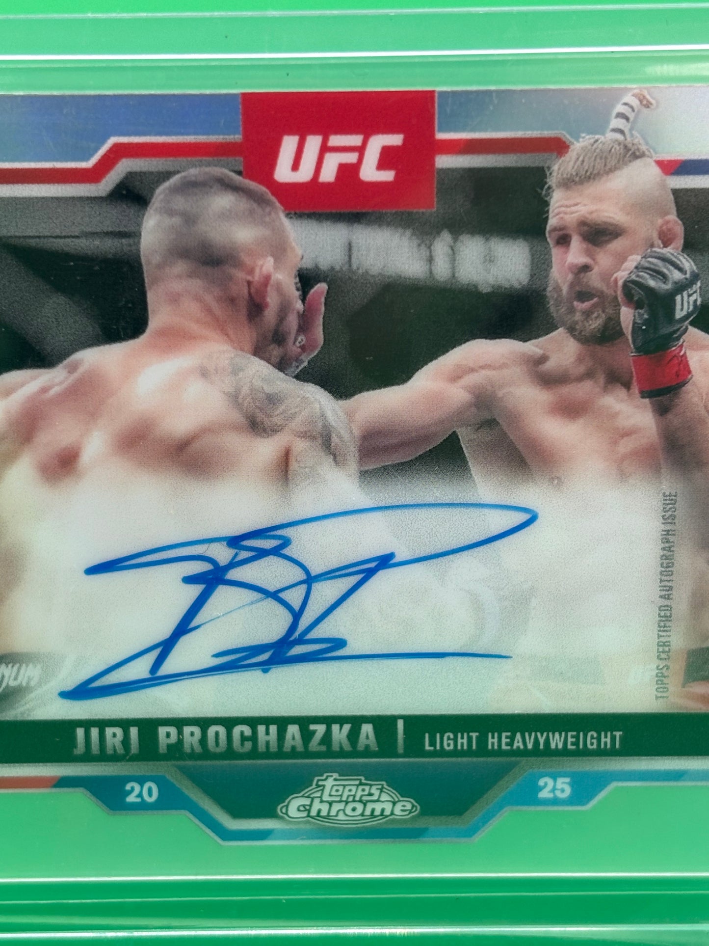 Jiri Prochazka On Card Auto /199 Refractor Topps Chrome 2025 UFC #CVA-JP