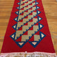 Amazing Hand Knotted Vintage Turkish Kilim Wool Area Rug 3.10 x 1.7 Ft