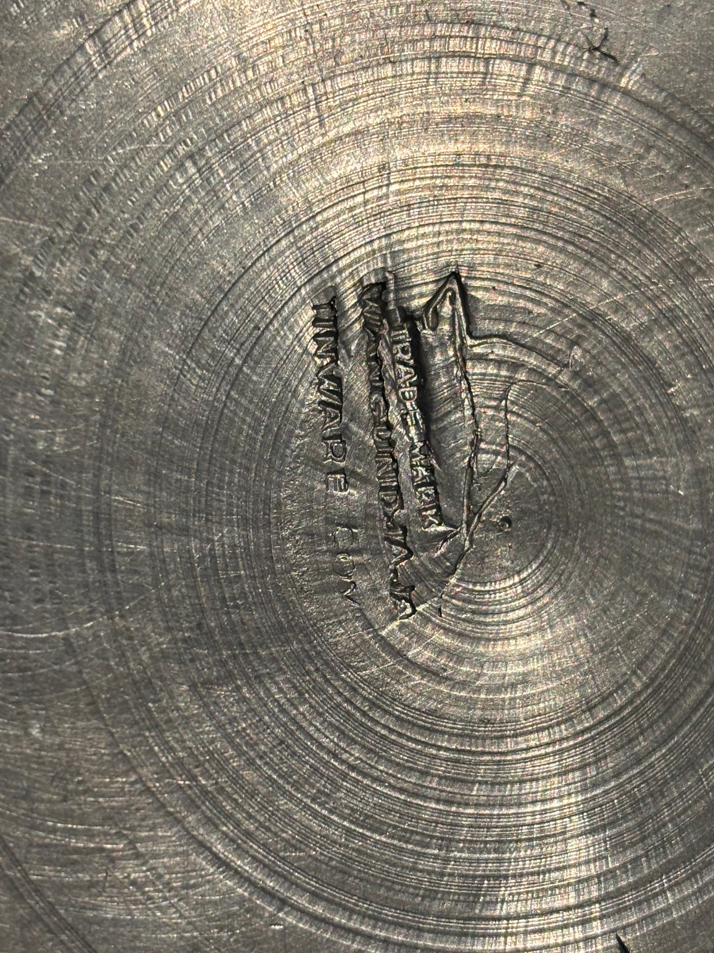 Vintage MCM Pewter Coffee Pot Wood Handle Danish Modern Style 1960s Wasundja