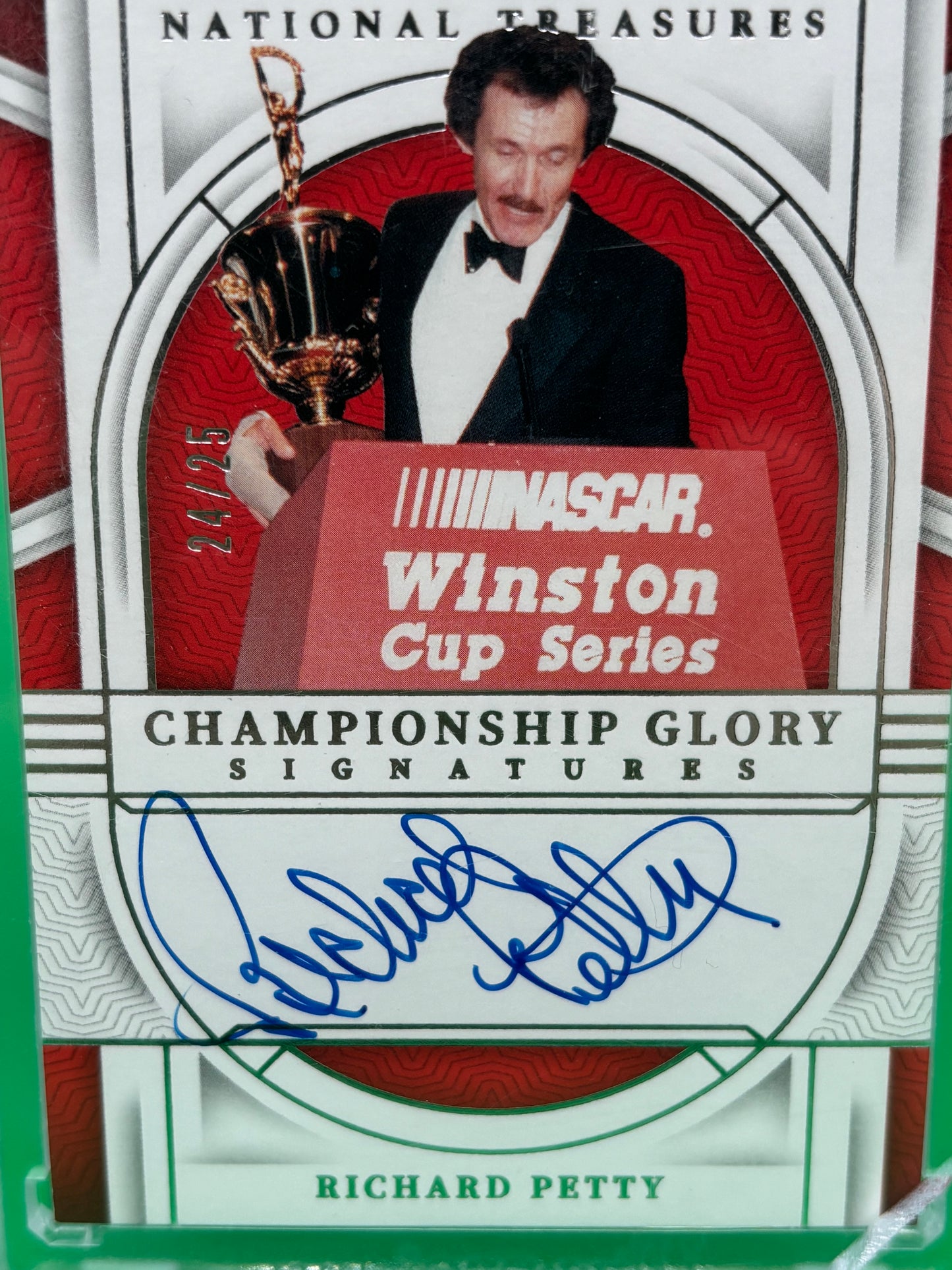 2024 National Treasures Richard Petty Championship Glory On-Card Auto 24/25 CGS-RPT