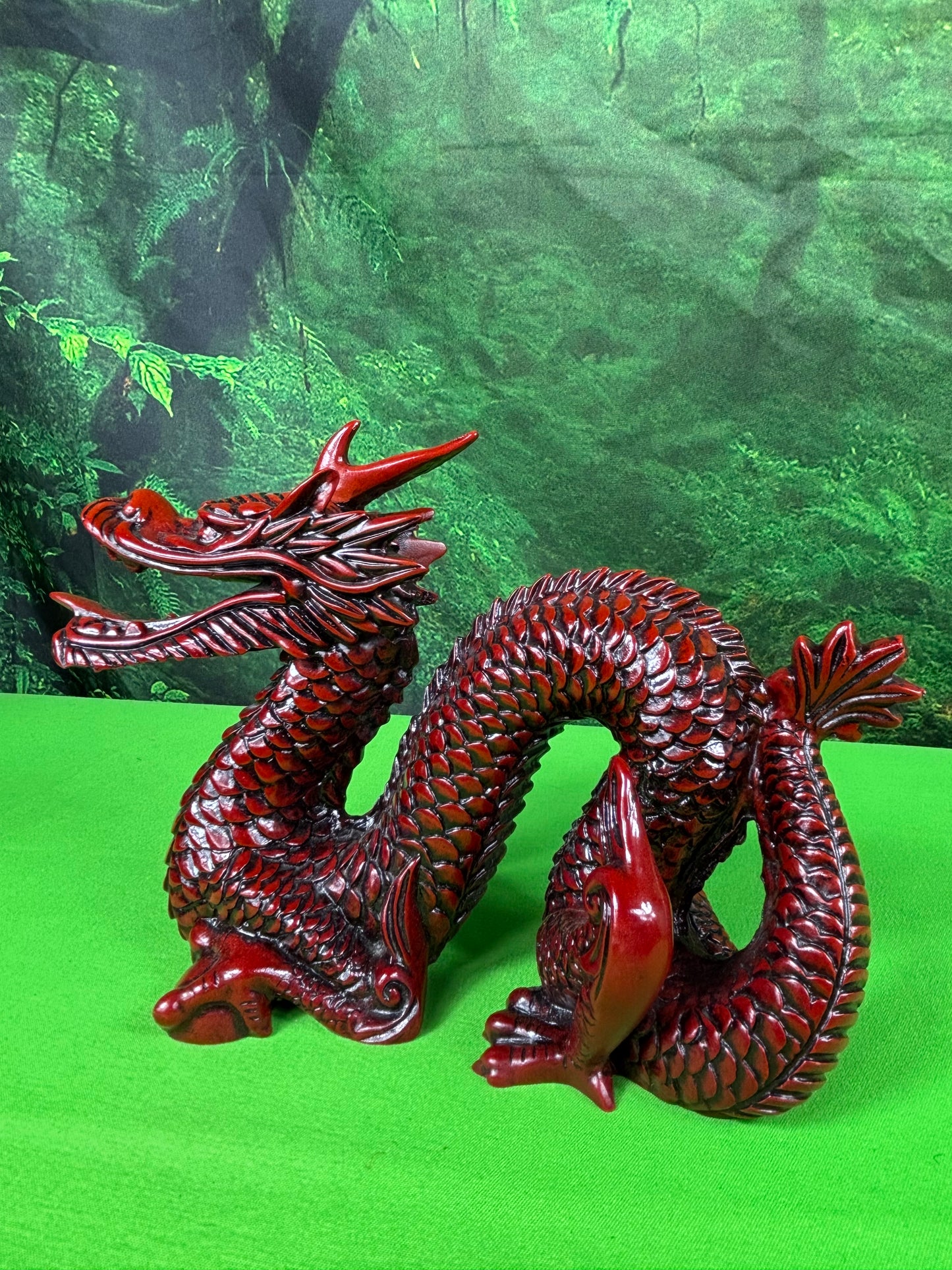 Vintage Carved Chinese Feng Shui Dragon
