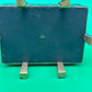 Antique Japanese Fujii Damascene Footed Cigarette Box Mt Fuji Mark Gold Inlay c1930
