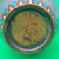Antique Meiji Japanese Goldstone Cloisonne Enamel Pastel Floral Vase 7 1/4”