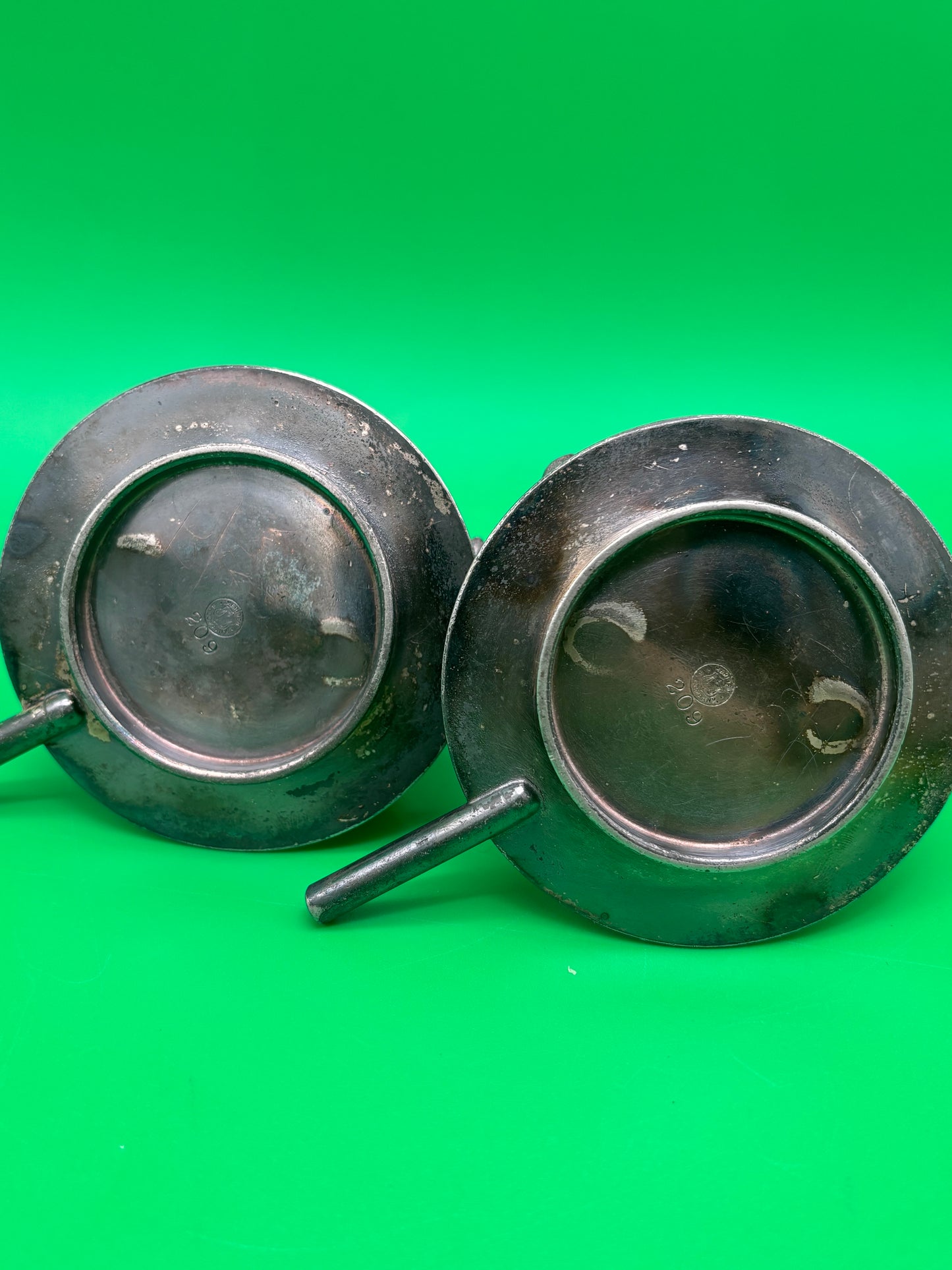 Antique Victorian Silverplate Figural Butterfly Napkin Rings Pair Art Nouveau