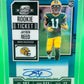 2023 Panini Contenders Optic Jayden Reed Rookie Ticket Auto Blue #41/75 On-Card