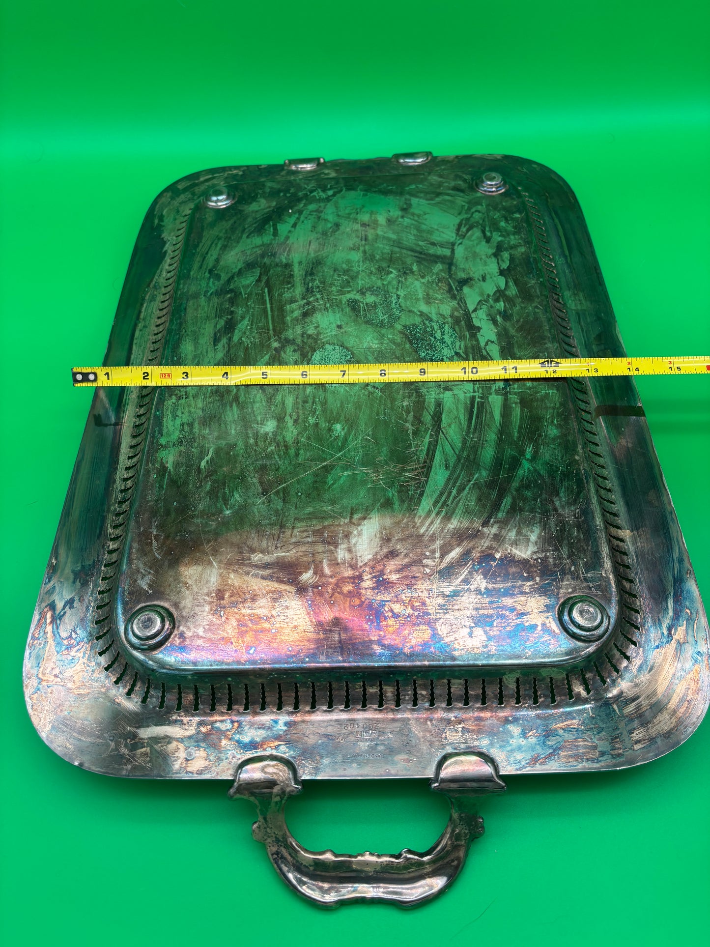 Vintage Silver Plate Tea & Coffee Set w/ Tray International Silver St James