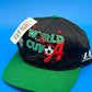 World Cup USA 1994 Football Soccer Cap Hat Vintage NWT Logo Athletic Men Black