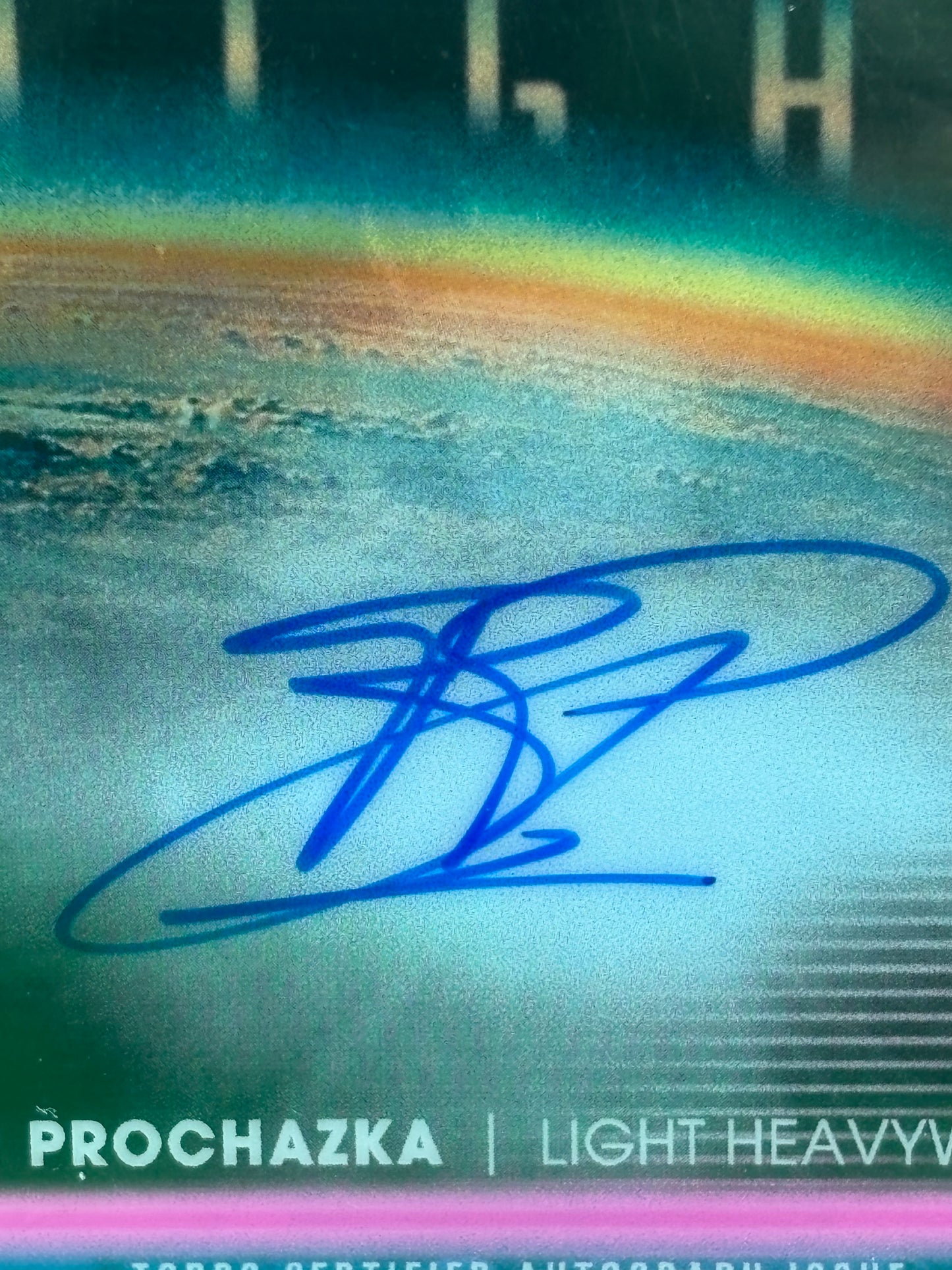 Jiri Prochazka Base Horizon On Card Autograph Topps Midnight 2025 UFC #HNS-JP