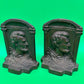 Vintage Heavy Metal Abraham Lincoln Bookends Pair Civil War Era Style