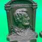 Vintage Heavy Metal Abraham Lincoln Bookends Pair Civil War Era Style