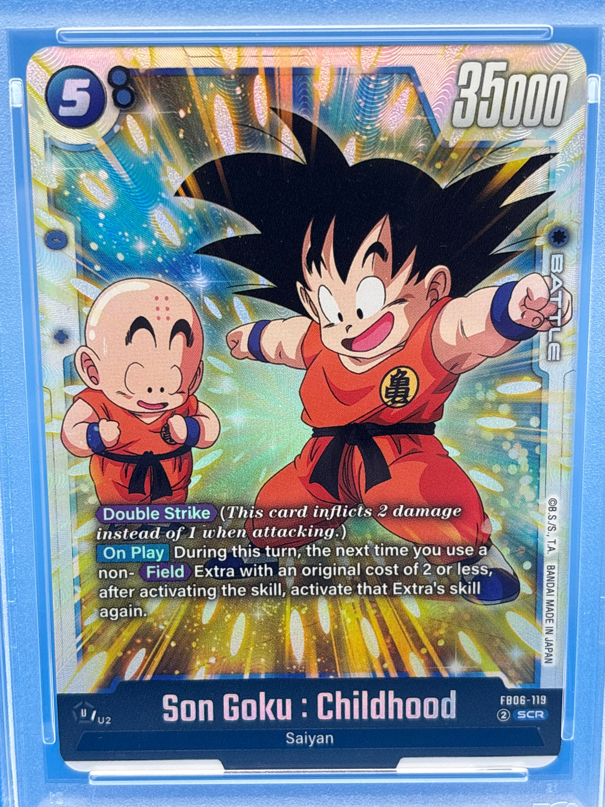 2025 DBS Fusion World Son Goku Childhood FB06-119 SCR Super Alt Art PSA 9