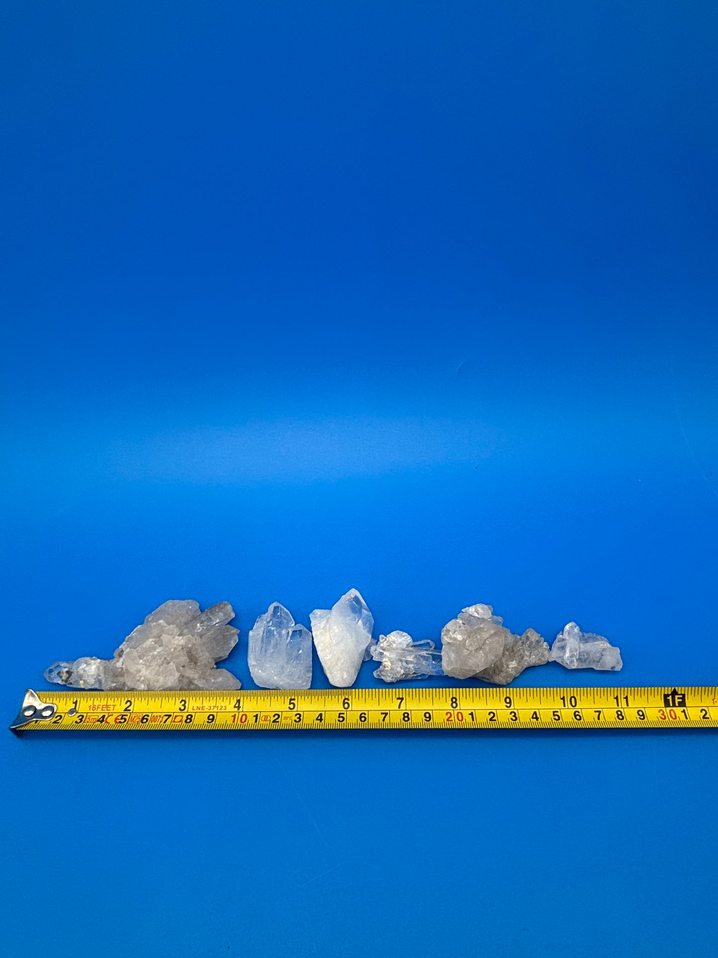 Natural Clear Quartz Crystal Cluster Lot 8 Mineral Specimens Points Matrix Raw