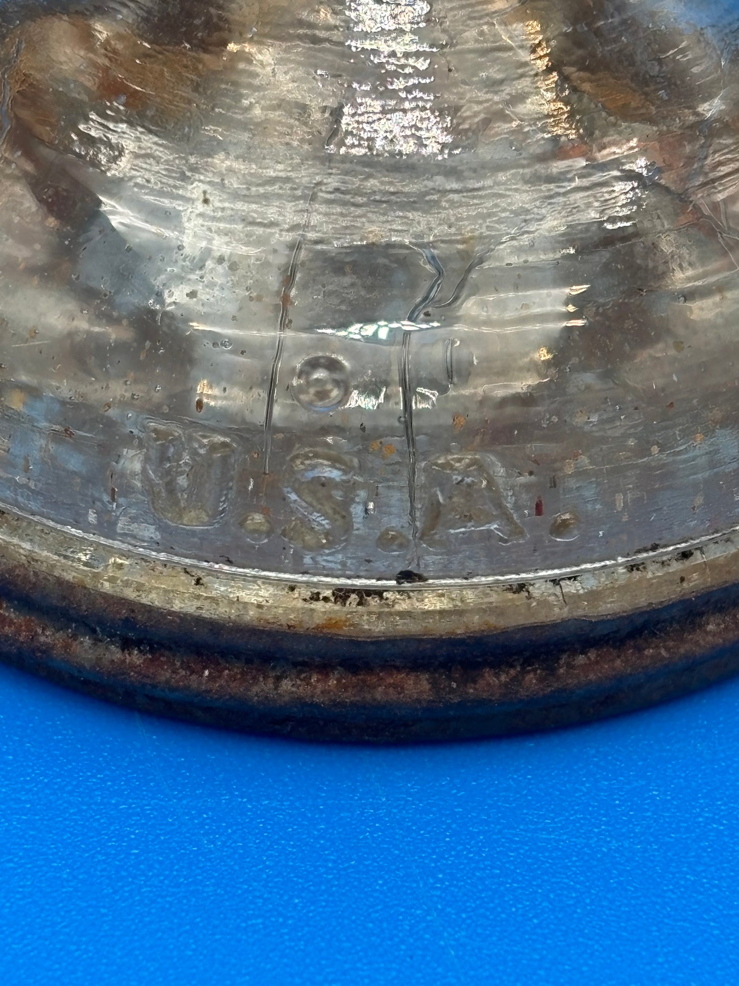 Antique 1920s DON’T PARK HERE Glass Candy Jar Container Metal Lid USA Novelty Advertising