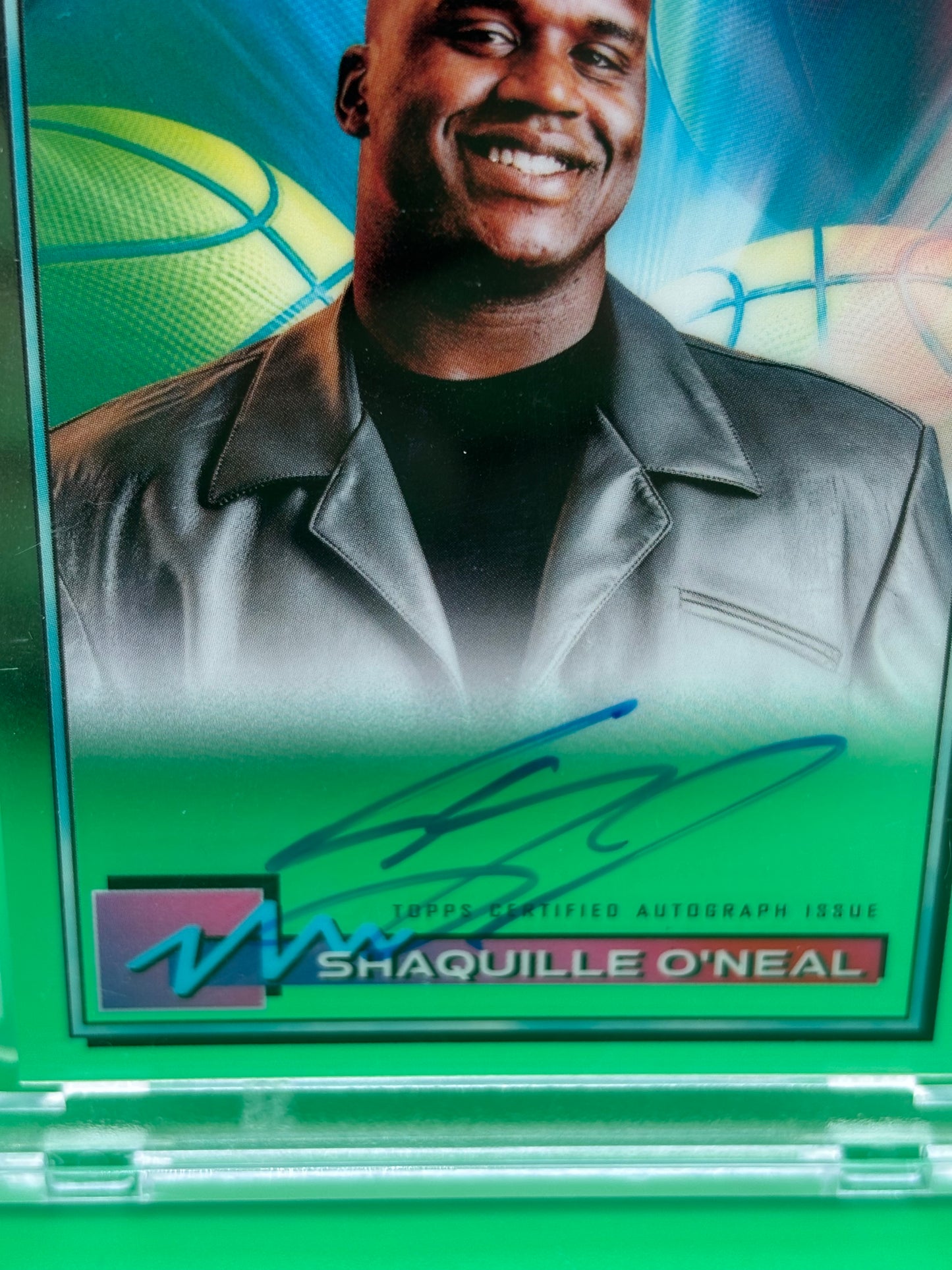 2021 Topps Finest Shaquille O’Neal Auto FA-SO On-Card Autograph Shaq HOF