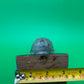 Vintage Thai Bronze Buddha Head Sculpture Flame Ushnisha Patina Wood Stand
