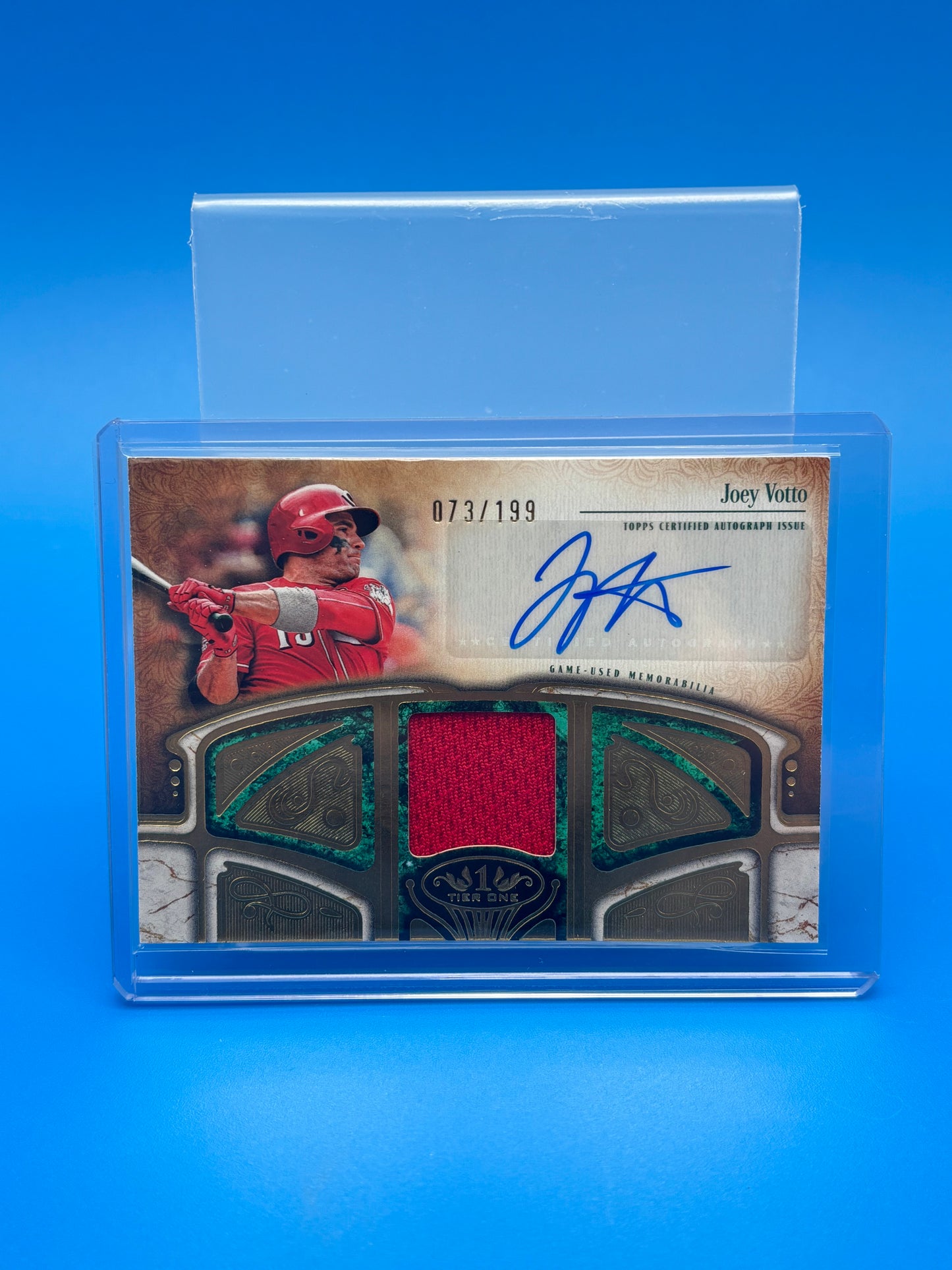 2026 Topps Tier One Joey Votto Auto Relic /199 Game Used Reds AT1R-JV