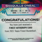 2021 Topps Finest Shaquille O’Neal Auto FA-SO On-Card Autograph Shaq HOF