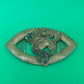 Antique Style Art Nouveau Brass Lady Profile Sash Belt Buckle Gibson Girl